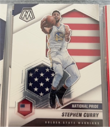 2020-21 Panini Mosaic National Pride #249 Stephen Curry — front