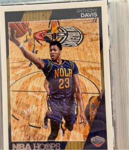 2016-17 Panini NBA Hoops #100 Anthony Davis — front