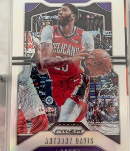2019-20 Panini Prizm #222 Anthony Davis — front