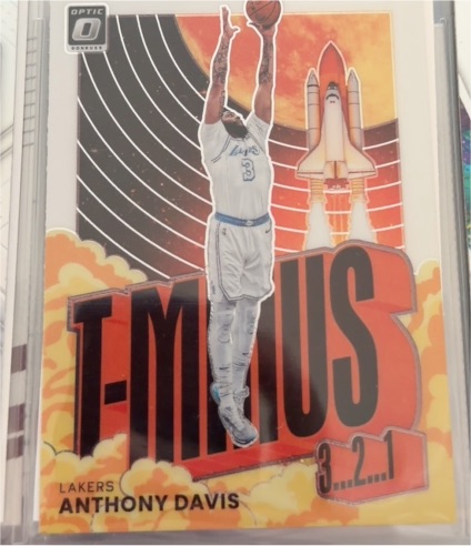 2021-22 Panini Donruss Optic #4 Anthony Davis T-Minus 3, 2, 1 — front