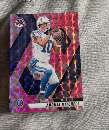 2025 Panini Mosaic #203 Adonai Mitchell — front