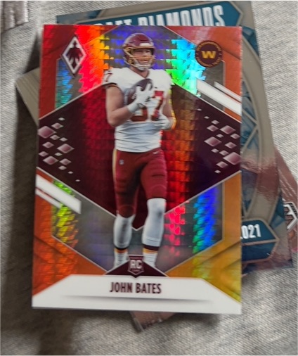 2021 Panini Phoenix Fire Burst #192 John Bates Rookie Card — front