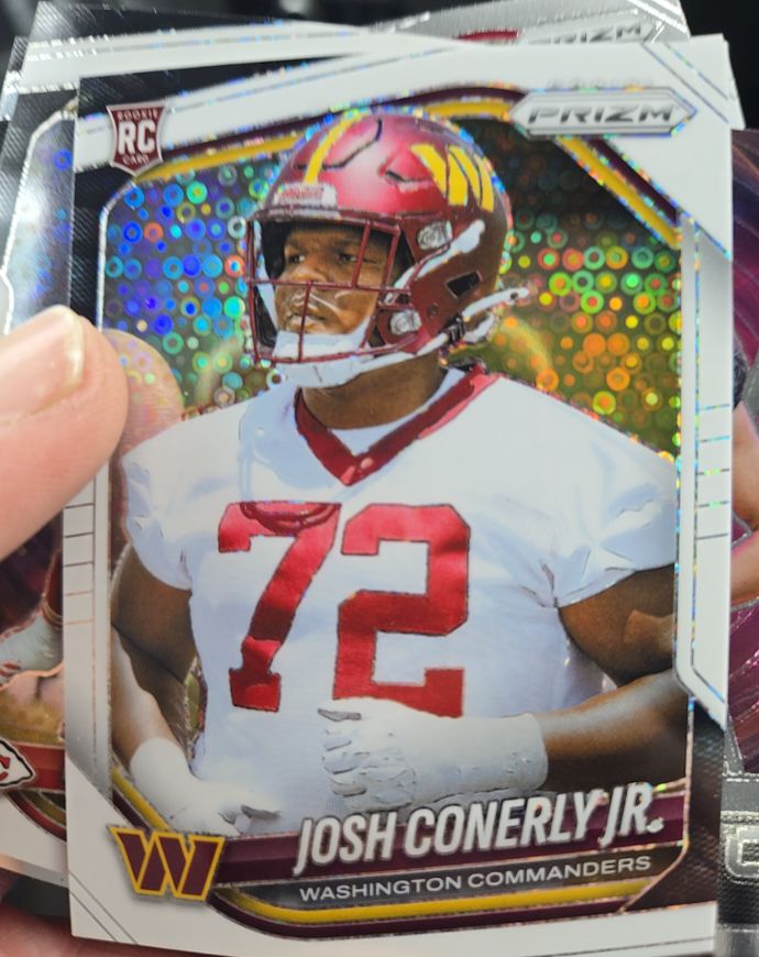 2025 Panini Prizm #382 Josh Conerly Jr. White Disco — front