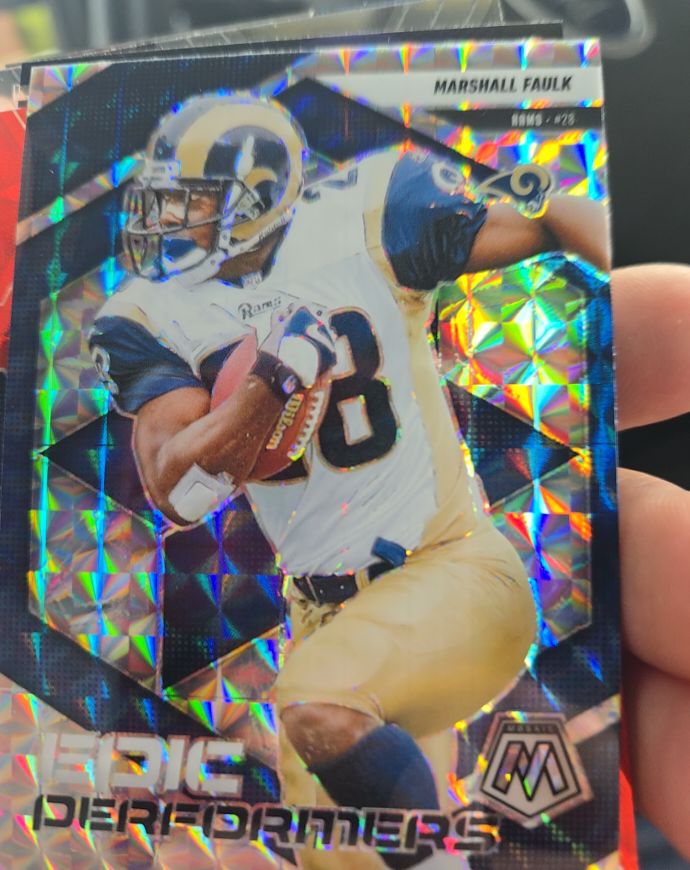 2025 Panini Mosaic #14 Marshall Faulk — front