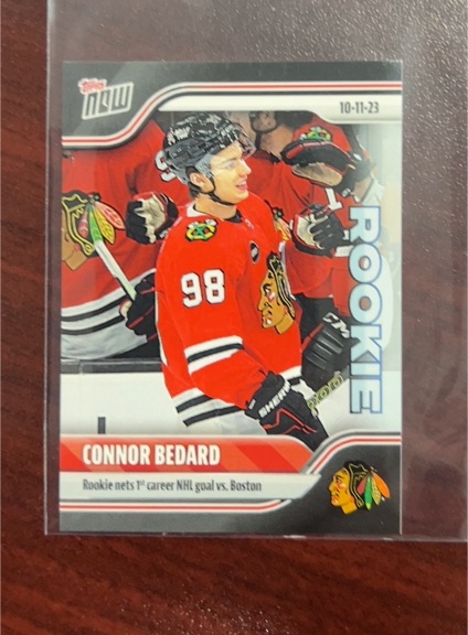 2023-24 Topps Now NHL Sticker #5 Connor Bedard — front