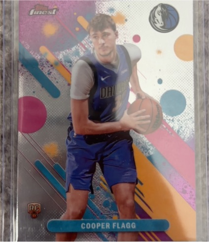 2025-26 Topps Finest #1 Cooper Flagg Rookie Dallas Mavericks — front