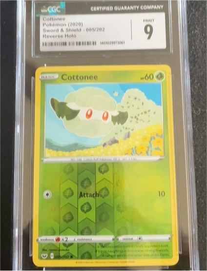 2020 Pokémon Sword & Shield #005 Cottonee — front