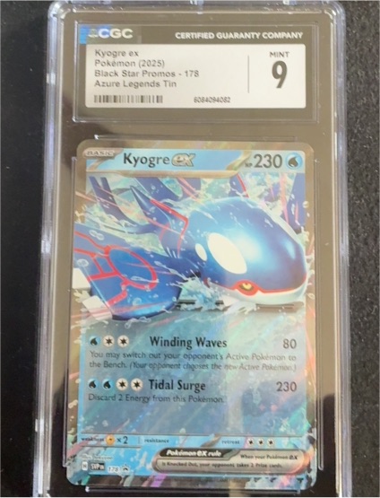 2025 Pokémon Black Star Promos #178 Kyogre ex — front