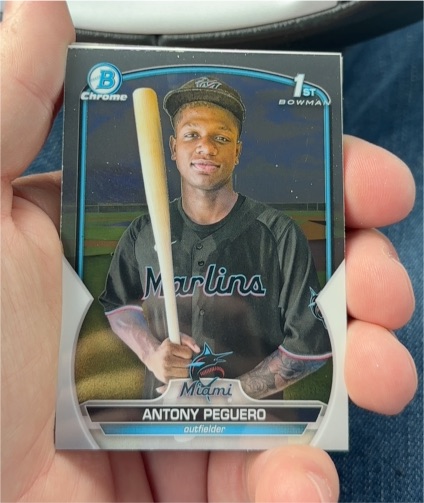 2023 Bowman Chrome #BCP-62 Antony Peguero — front