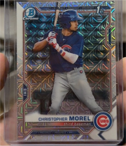 2021 Bowman Chrome #BCP-131 Christopher Morel — front