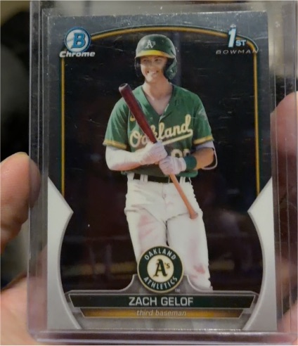 2023 Bowman Chrome #BCP-1 Zach Gelof — front