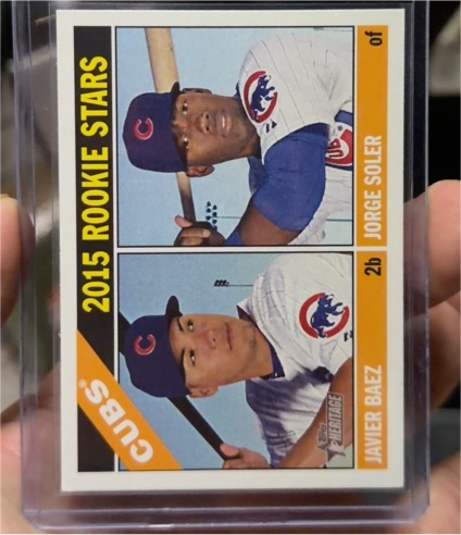 2015 Topps Heritage #139 Rookie Stars Javier Baez Jorge Soler — front