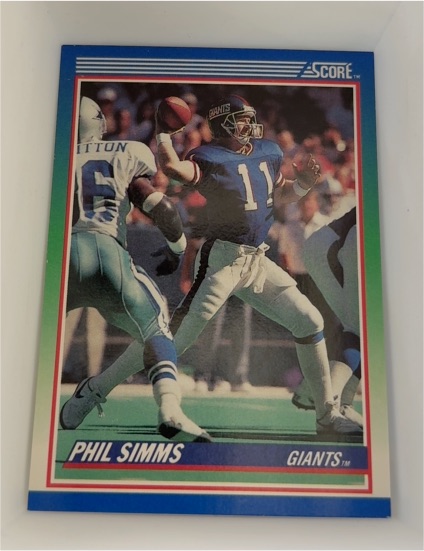 1990 Score #5 Phil Simms — front