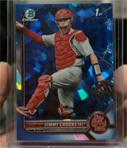 2022 Bowman Draft Sapphire Edition #BDC-178 Jimmy Crooks III — front