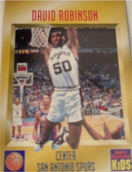 1995 Sports Illustrated for Kids #353 David Robinson — front