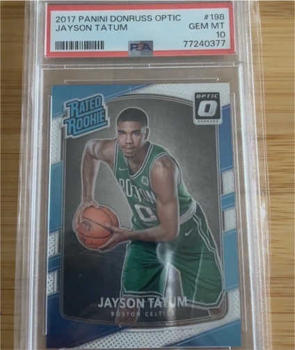 2017 Panini Donruss Optic #198 Jayson Tatum — front