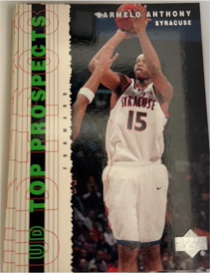 2003-04 Upper Deck UD Top Prospects #5 Carmelo Anthony — front