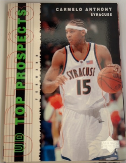 2003-04 Upper Deck Top Prospects #57 Carmelo Anthony — front