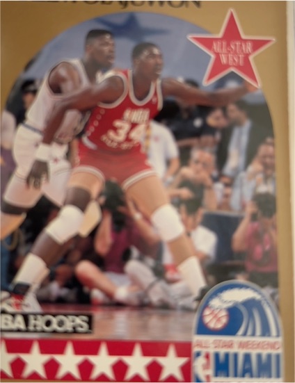 1990 Hoops #23 Hakeem Olajuwon — front