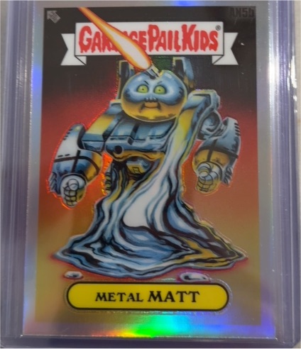 2021 Topps Garbage Pail Kids Chrome Series 4 #AN5b Metal Matt — front