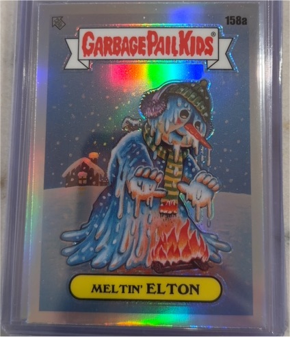 2021 Topps Chrome Garbage Pail Kids Series 4 #158a Meltin' Elton — front