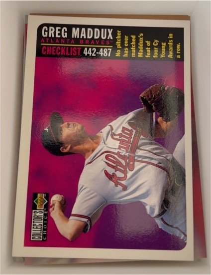 1996 Upper Deck Collector's Choice #754 Greg Maddux — front