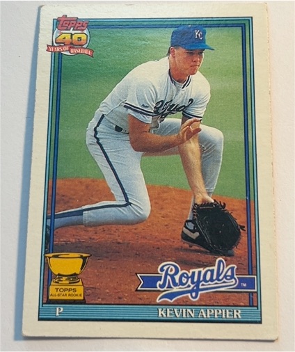 1991 Topps #454 Kevin Appier — front