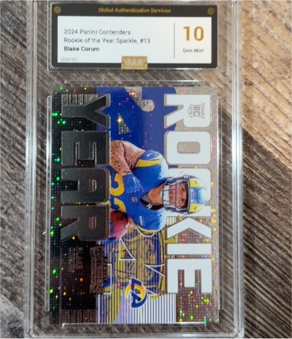 2024 Panini Contenders Rookie of the Year Sparkle #13 Blake Corum — front