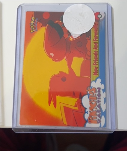 1999 Topps Pokemon the First Movie #59 New Friends and Farewells Charmander & Pikachu — front