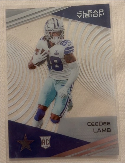 2020 Panini Chronicles Clear Vision #CV-13 CeeDee Lamb — front