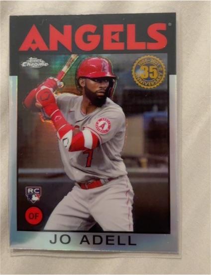 2021 Topps Chrome 1986 Throwback #86BC-11 Jo Adell — front