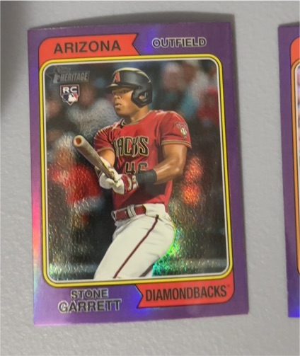 2023 Topps Heritage #210 Stone Garrett — front