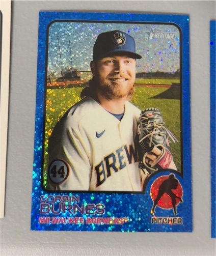 2022 Topps Heritage Chrome #15 Corbin Burnes — front