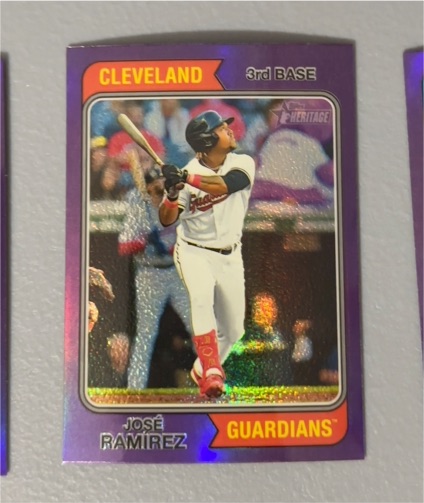2023 Topps Heritage #11 Jose Ramirez — front