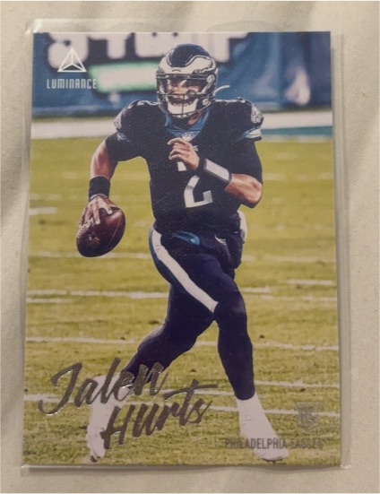 2020 Panini Chronicles Luminance #210 Jalen Hurts — front