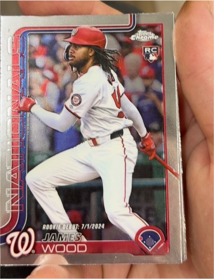 2025 Topps Chrome #132 James Wood — front