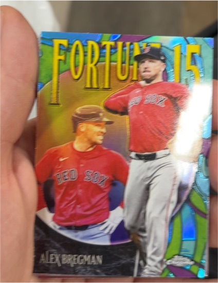 2025 Topps Chrome Update Fortune 15 #F15-11 Alex Bregman — front