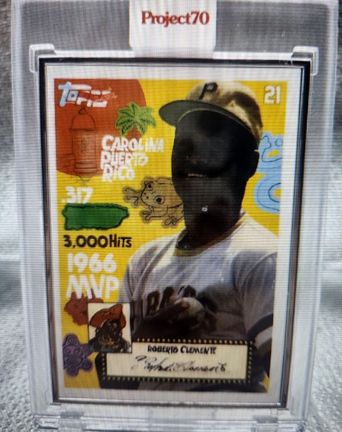 2021 Topps Project 70 #84 Roberto Clemente by SoleFly — front