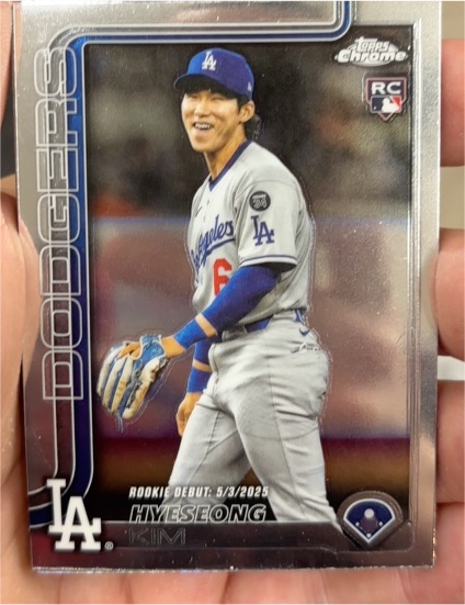 2025 Topps Chrome Update #USC149 Hyeseong Kim Rookie Debut — front