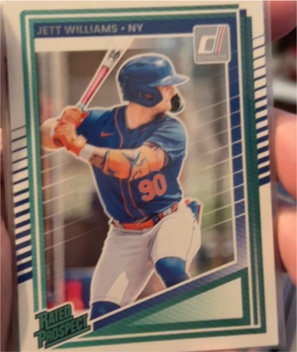 2025 Donruss #167 Jett Williams Rated Prospect New York Mets — front