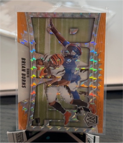 2025 Panini Mosaic Bang! #7 Brian Burns — front