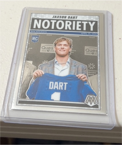 2025 Panini Mosaic #11 Jaxson Dart Notoriety — front