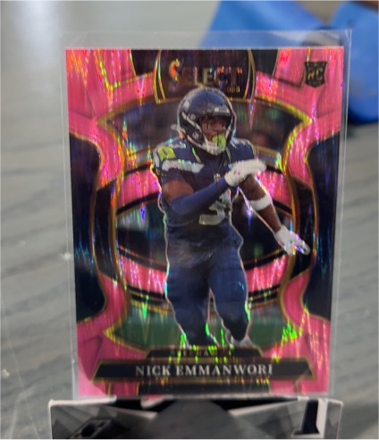 2025 Panini Select #15 Nick Emmanwori Pink Shock Prizm Concourse Rookie — front