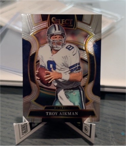 2025 Panini Select #100 Troy Aikman Silver Prizm — front