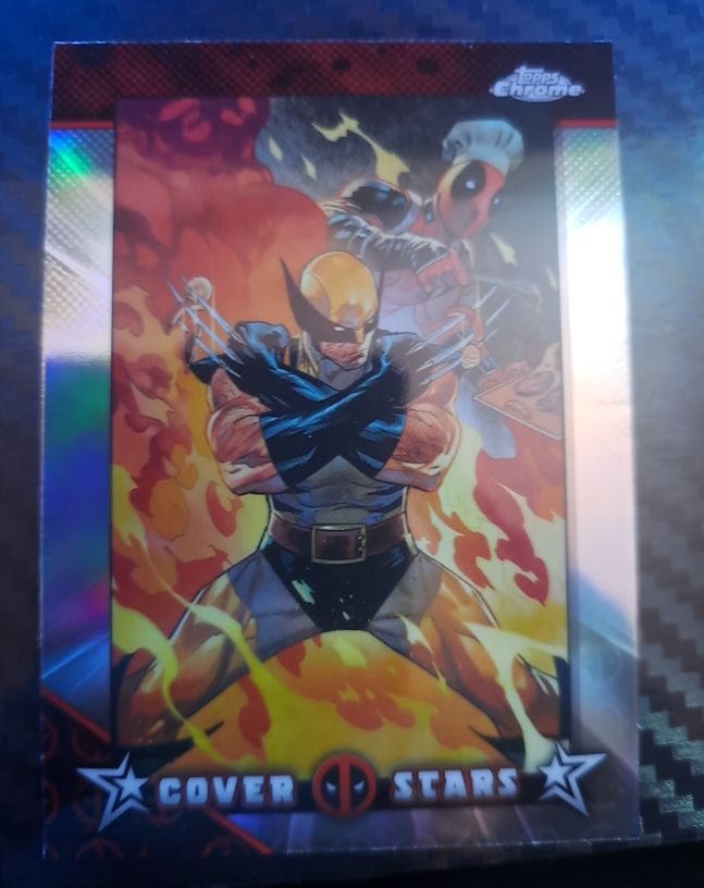 2025 Topps Chrome Deadpool Cover Stars CS-6 Deadpool & Wolverine #4 — front