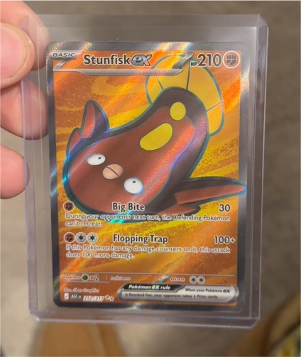 2023 Pokemon TCG Ascended Heroes #252 Stunfisk ex — front