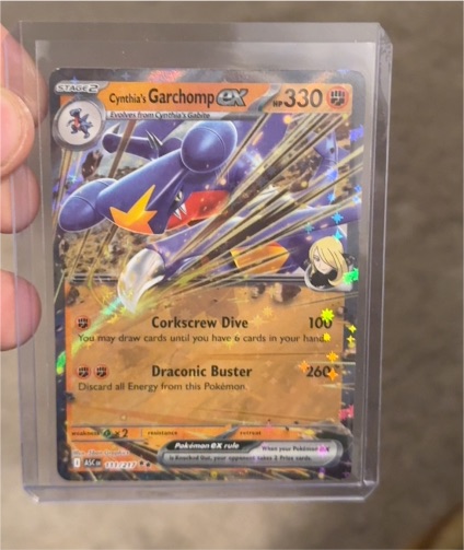 2025 Pokémon #104 Cynthia's Garchomp ex — front