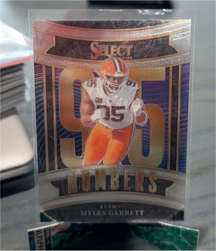 2025 Panini Select #4 Myles Garrett Numbers — front
