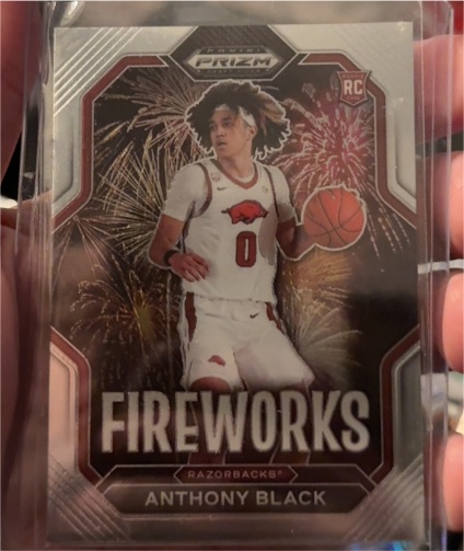 2023 Panini Prizm Draft Picks #10 Anthony Black Fireworks — front