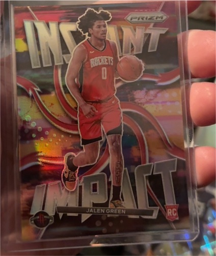 2021-22 Panini Prizm #25 Jalen Green Instant Impact Rookie — front